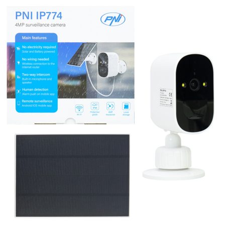 PNI SuperHd napelemes WiFi kamera mikrofonnal (PNI-IP774)