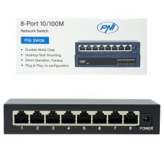 PNI 8 csatornás asztali switch  (PNI-SW08)